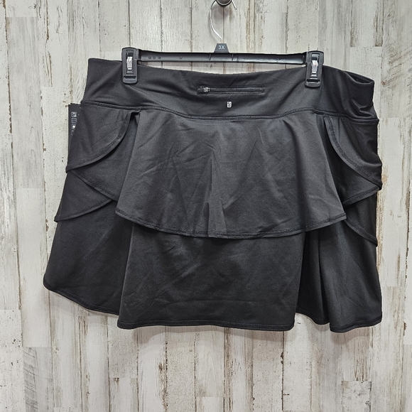 Ideology Women's Black Tiered Flounce Skort Athletic Plus Size NWT Size 3X - Picture 10 of 10